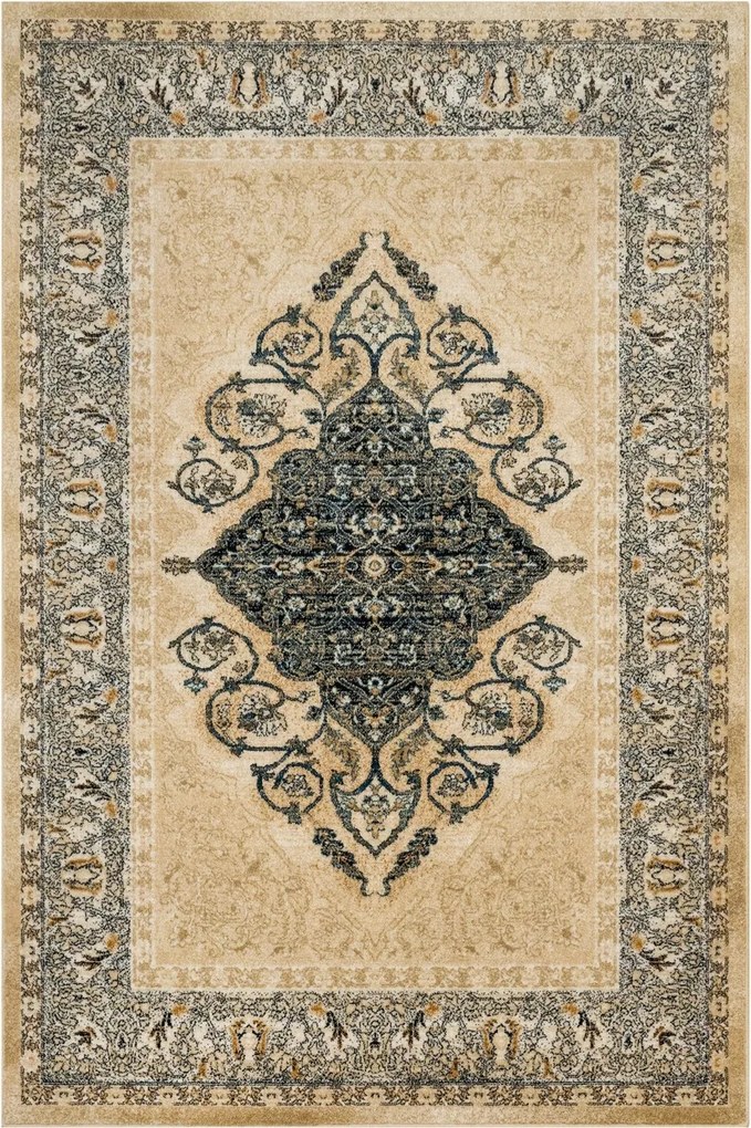 Isfahan Brenda Gyapjú Szőnyeg Világos Bézs Nappali Dísz 200x300 cm