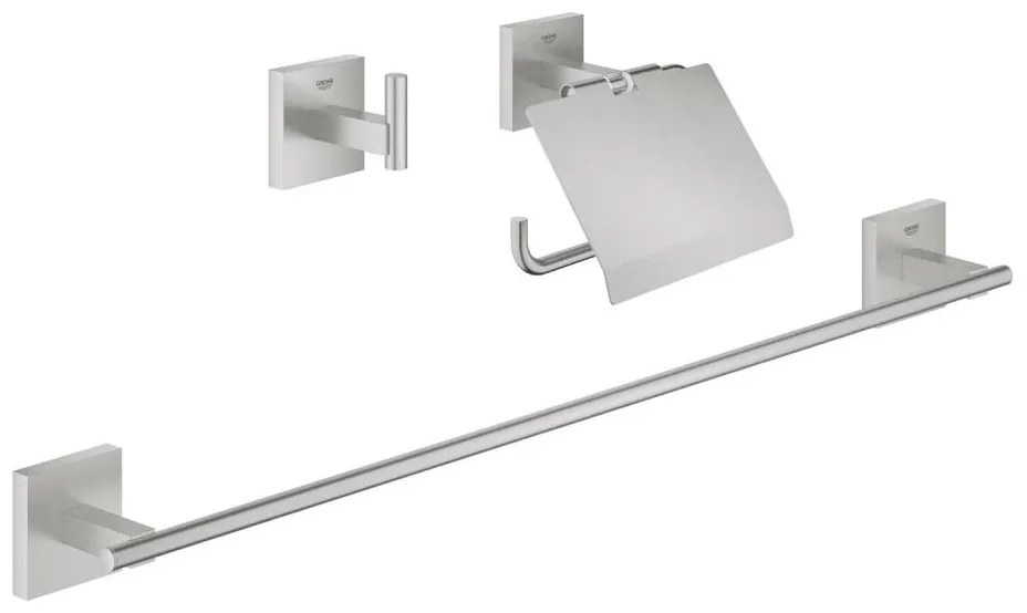 GROHE 41124DC0 - START CUBE 558 mm rozsdamentes acél tartozékkészlet