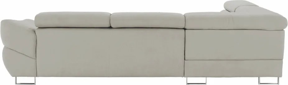 Sarokülőgarnitúra, szürke-bézs taupe, balos, FABIA