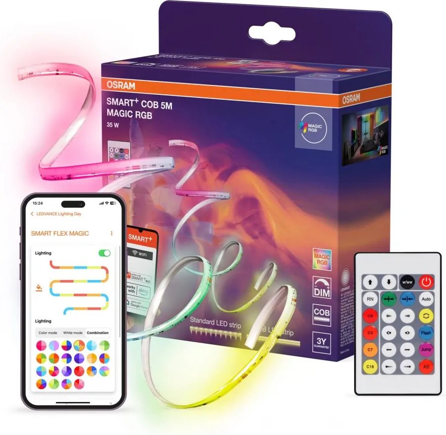 Osram - LED RGB Dimmelhető szalag SMART+ MAGIC 5m LED/35W/230V Wi-Fi + távirányító