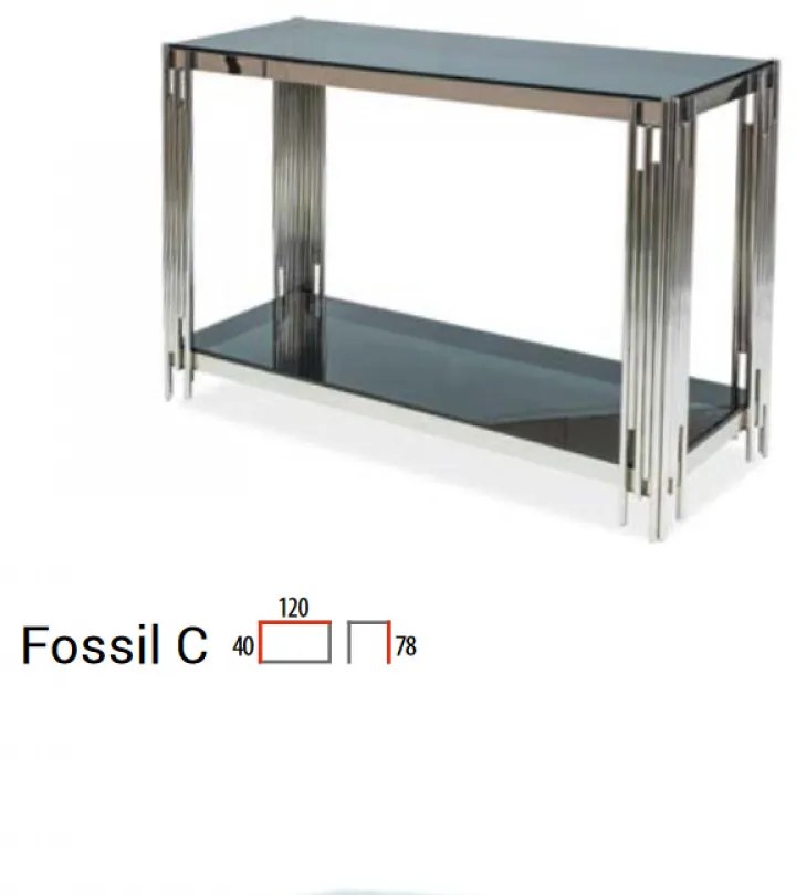 Fossil C konzolasztal füstös
