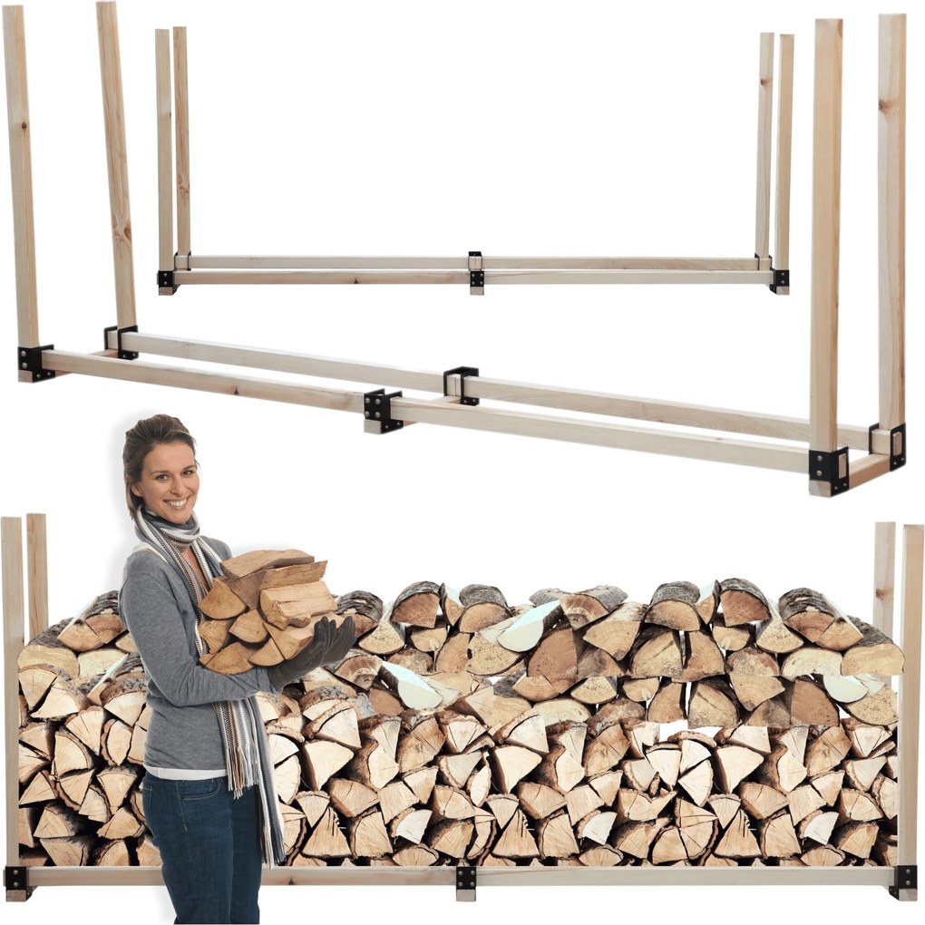 Kandalló fa állvány tűzifa tartó 1,2 m3 Eko