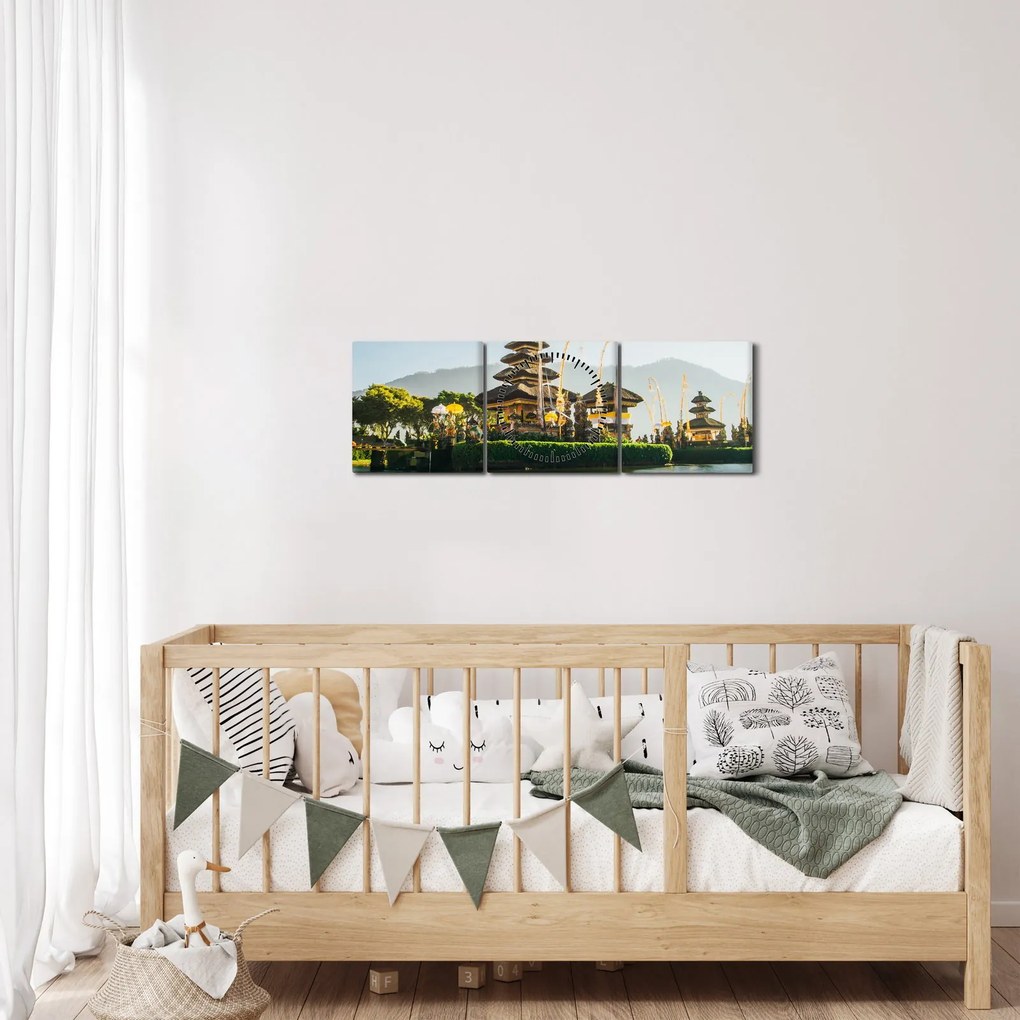 Mount Batur kép (órával) (90x30 cm)