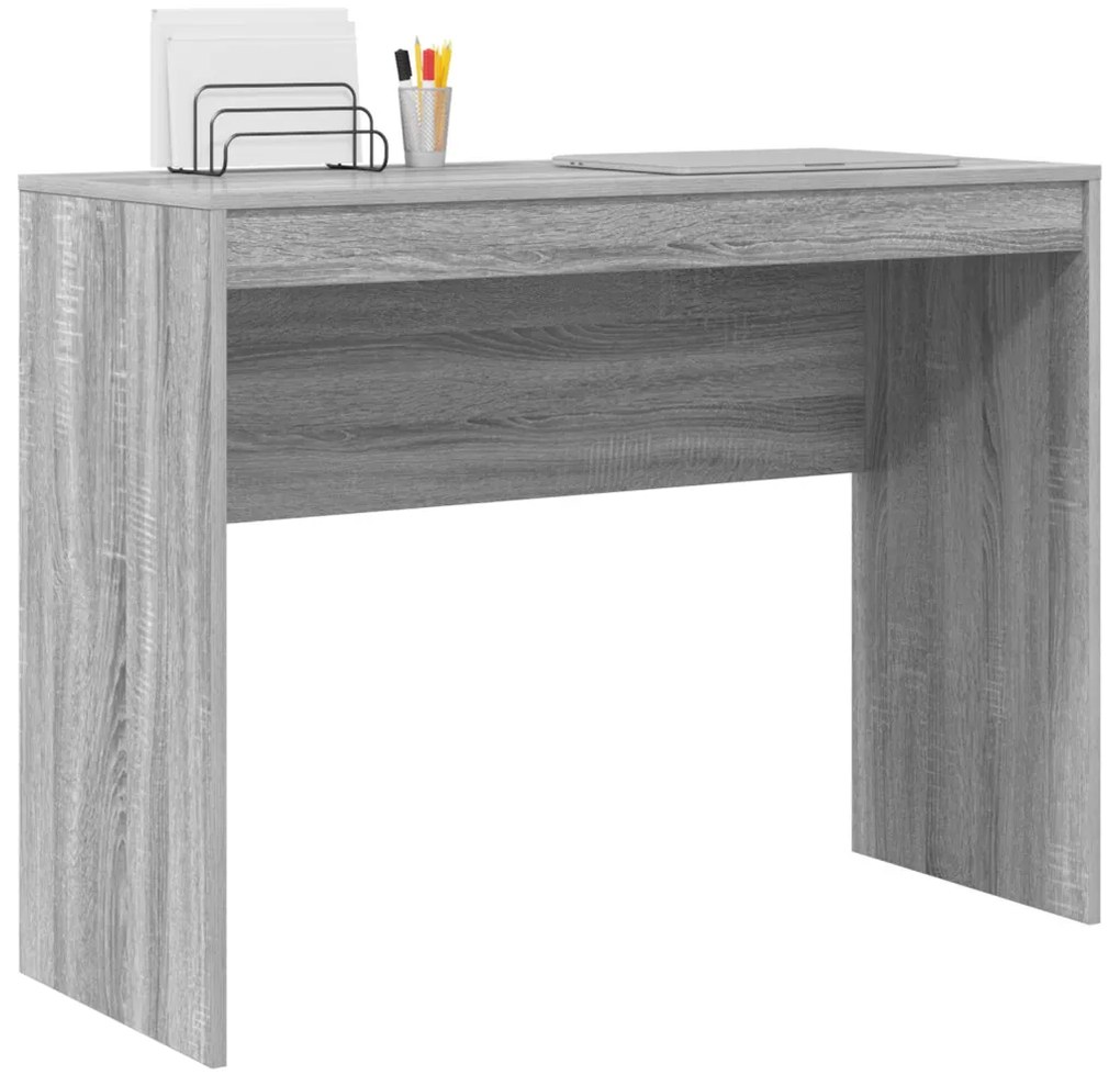Számítógépasztal Szürke sonoma MDF 100 x 40 x 76 cm Egyszerű