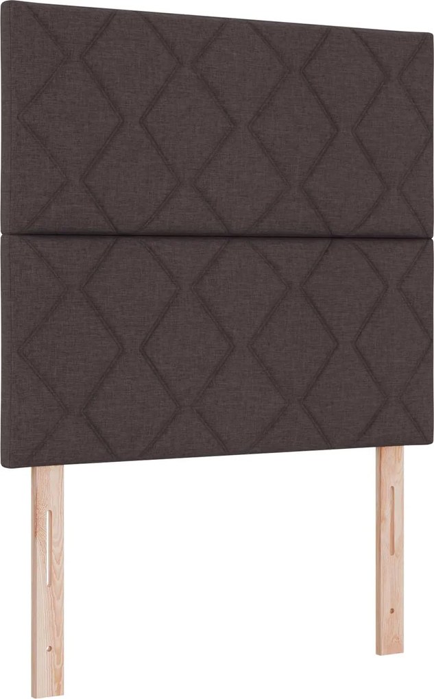 vidaXL Fejtámla Barna 100 cm szövet