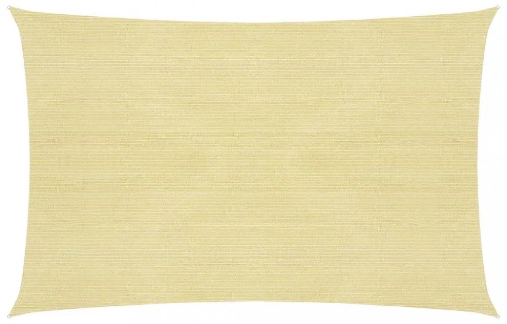 bézs HDPE napvitorla 160 g/m² 3 x 4 m