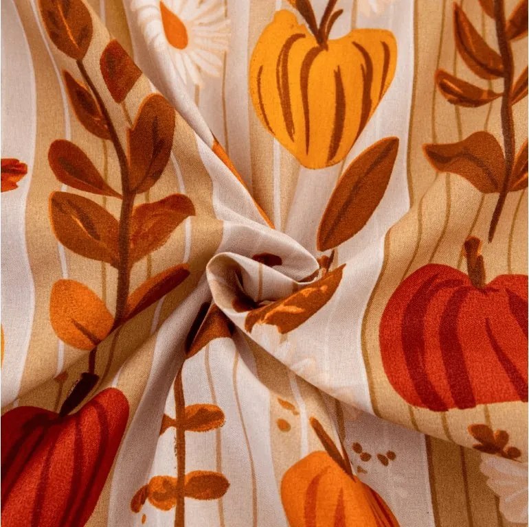 Mikroszálas lepedő PUMPKIN STRIPES színes 180x200 cm