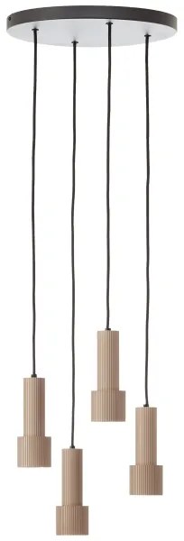 Brilliant - Csillár zsinóron CADIZ 4xGU10/10W/230V átm. 35 cm bronz