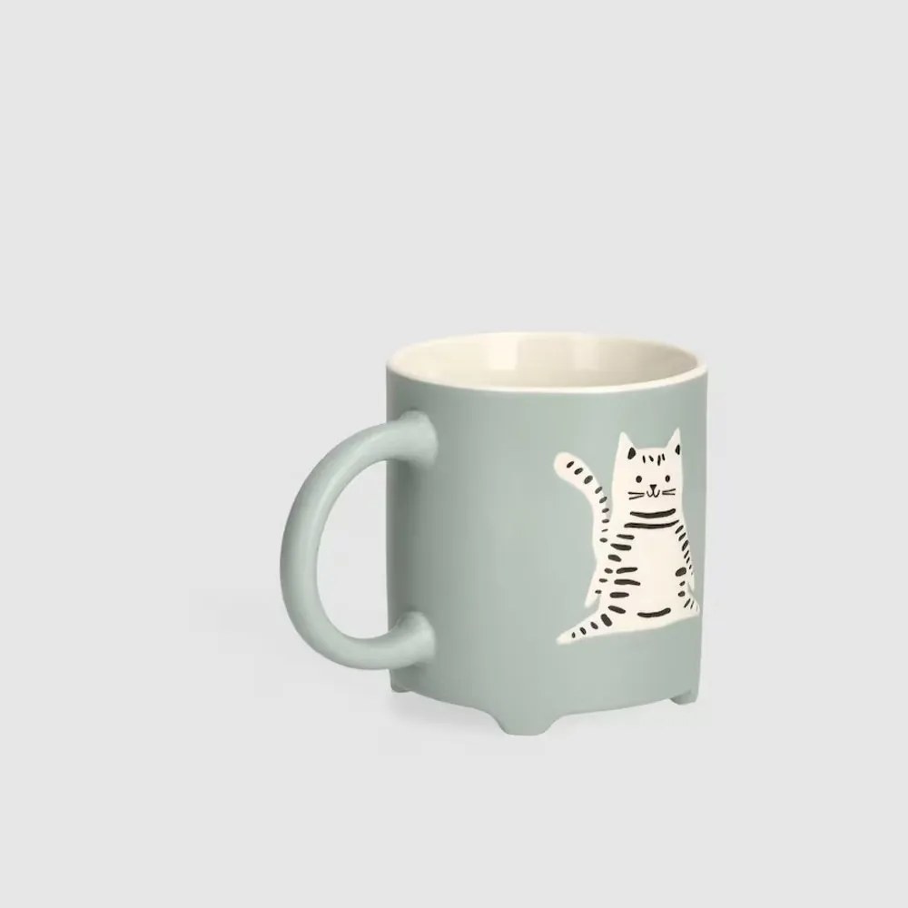 HOME & YOU bögre cica 380 ml , kék