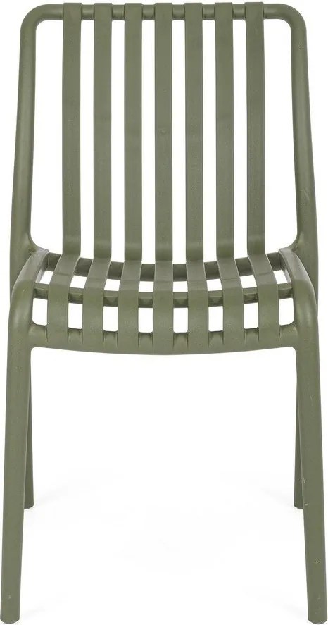 Zöld műanyag kerti szék Billie – Bizzotto