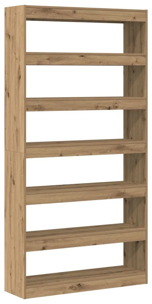 Könyvespolc Mesterséges tölgy Tömör fa 100 x 30 x 198 cm