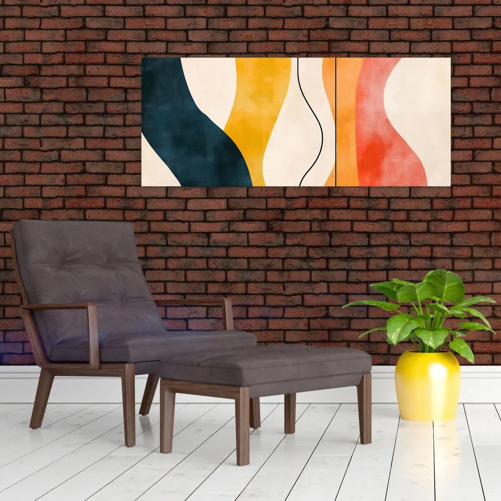 Kép - Minimalista színes illusztráció II. (120x50 cm)
