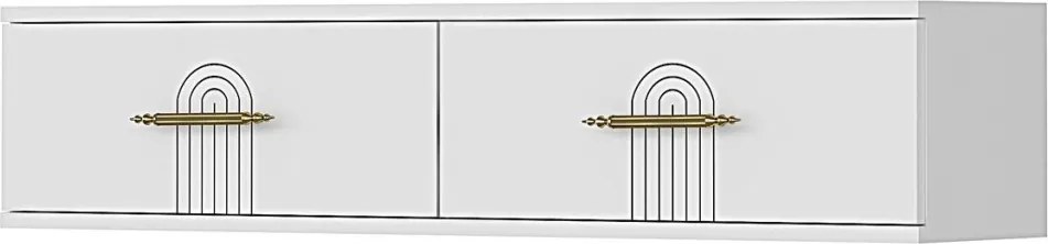 Ida komód, fehér, 120 cm