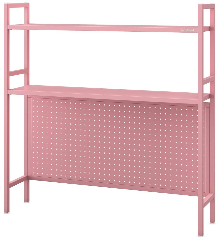 JENNY fém íróasztali feltét, 950 x 980 x 220 mm, rózsaszín