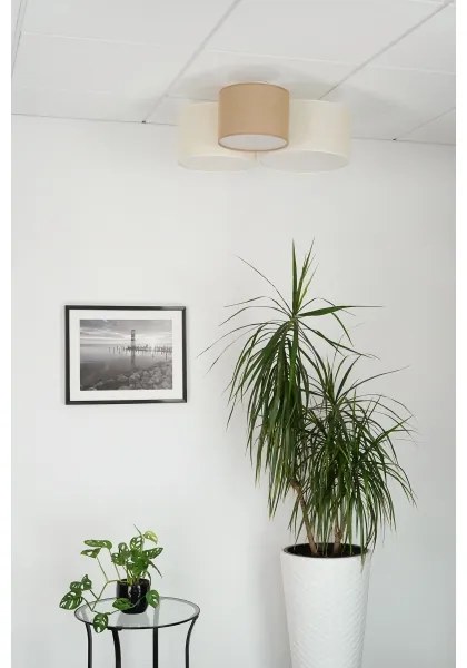 Brilagi - Mennyezeti lámpa SPIDER 3xE27/15W/230V bézs/krém