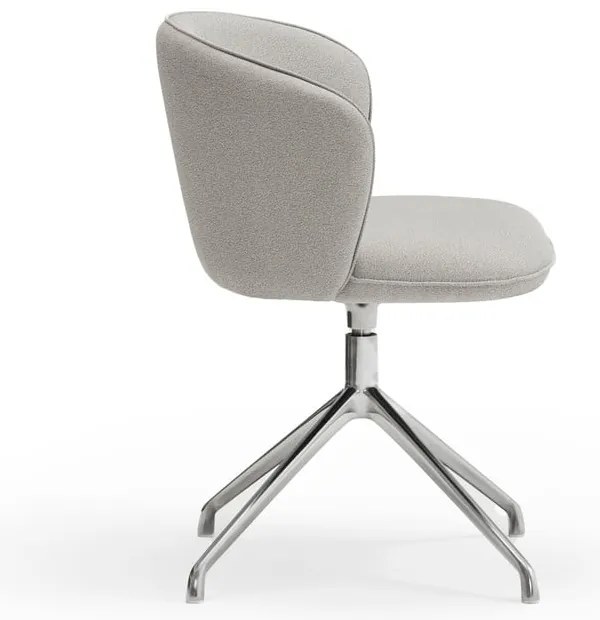 Világosszürke kárpitozott étkezőfotel szett 2 db-os Add – Teulat