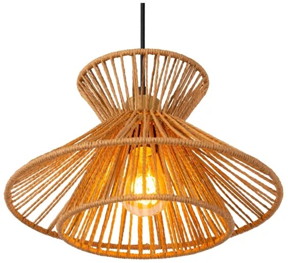 Lucide 10420/32/72 - Csillár zsinóron TASMAN 1xE27/60W/230V bézs