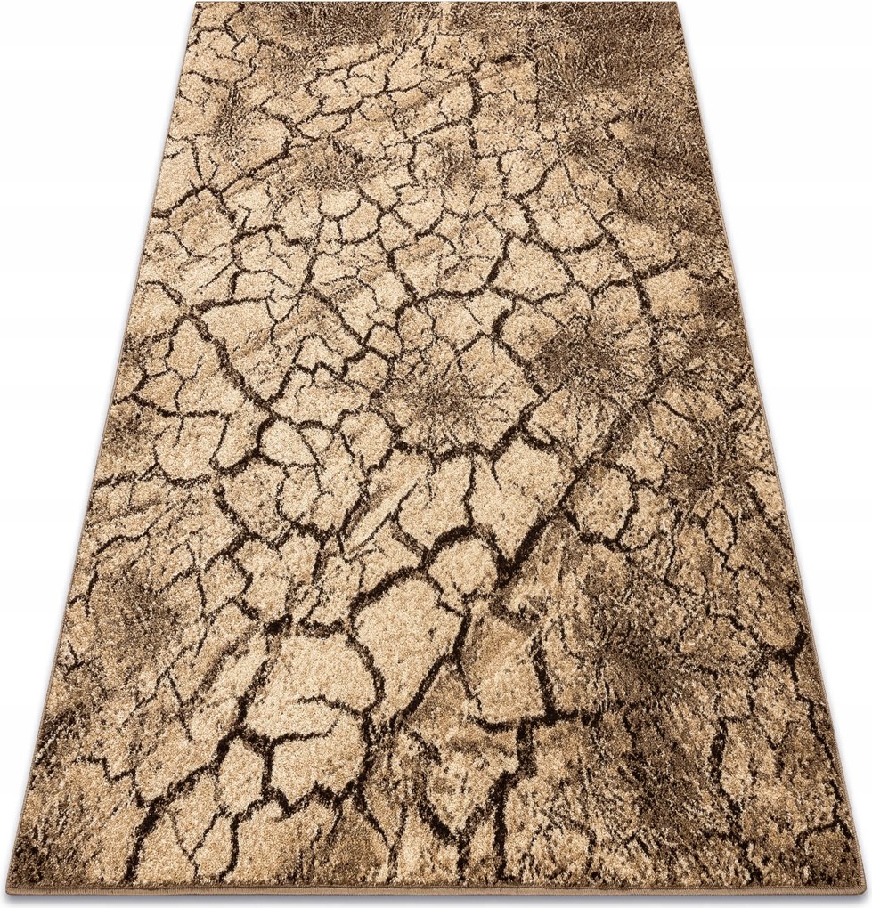 Karamell Terra Hálószobaszőnyeg repedt föld Bézs 200x300 cm