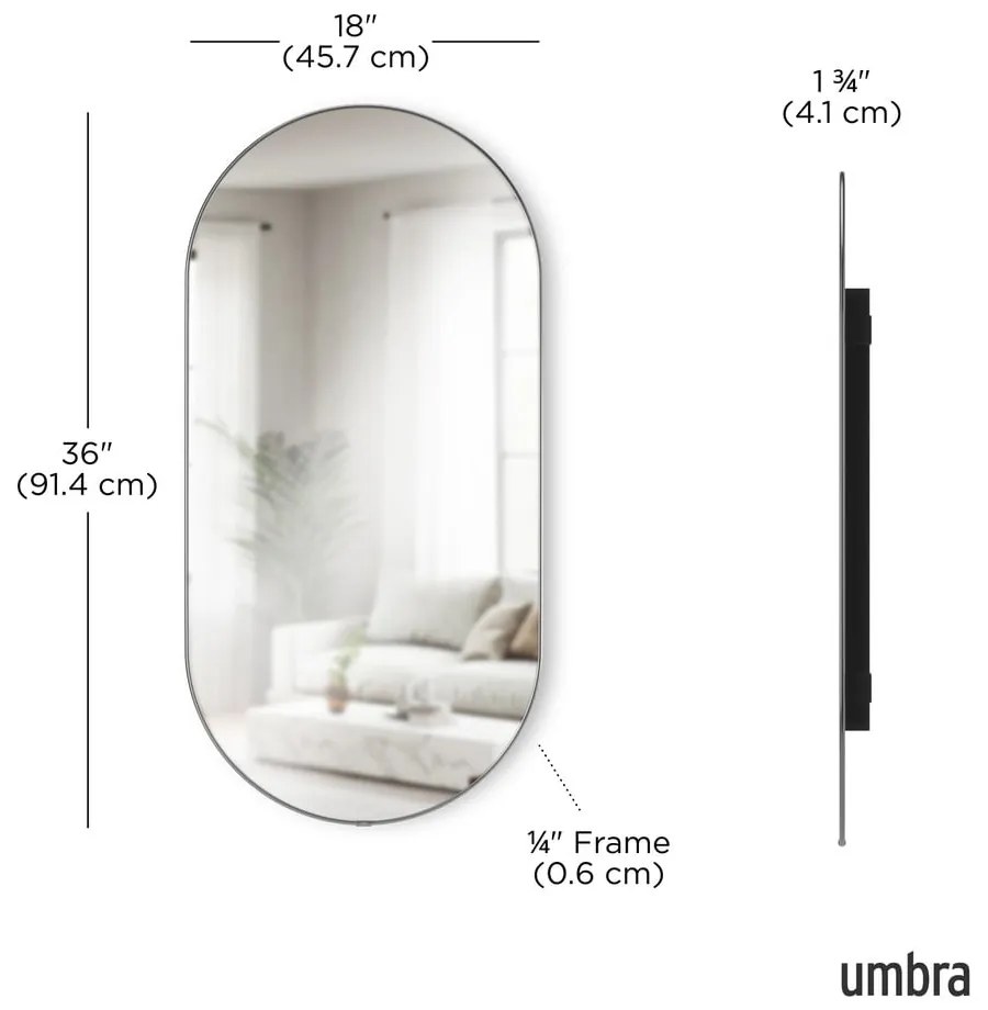 Fali tükör 46x91 cm Hubba – Umbra