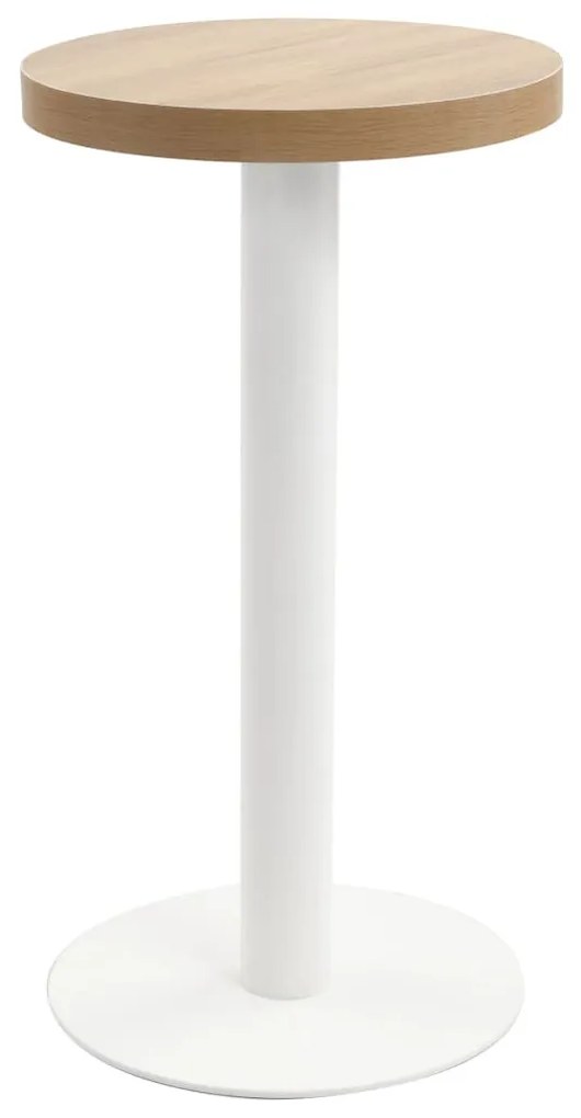 Világosbarna MDF bisztróasztal 40 cm