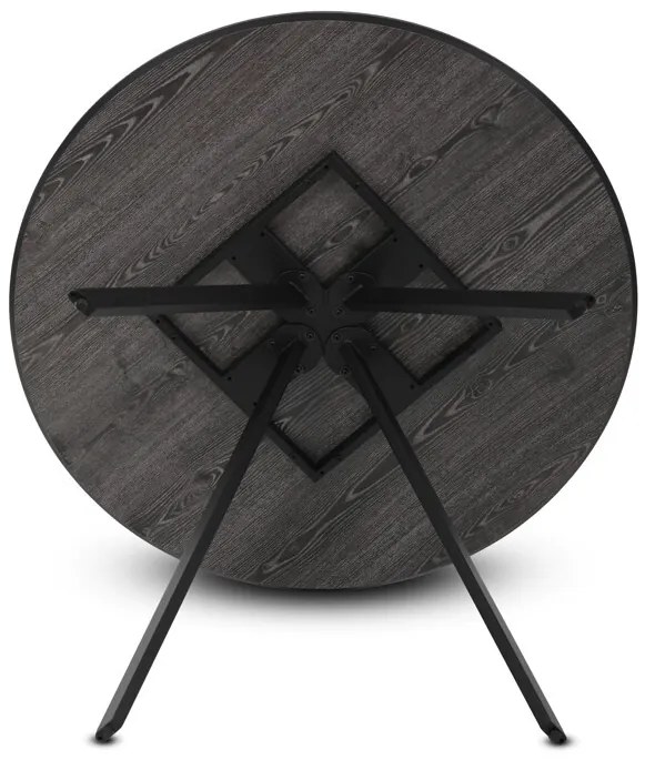 Kerek étkezőasztal 100x100cm, laminált, szürke tölgy, HT-R5010 GREY