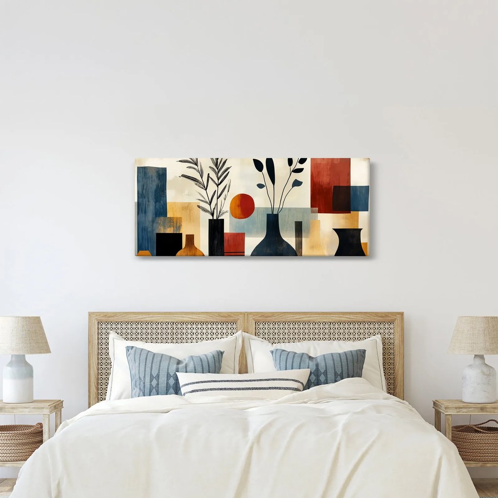 Kép - Kubista vázák (120x50 cm)