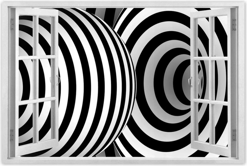 Poszterek 60x40 Absztrakt fekete-fehér