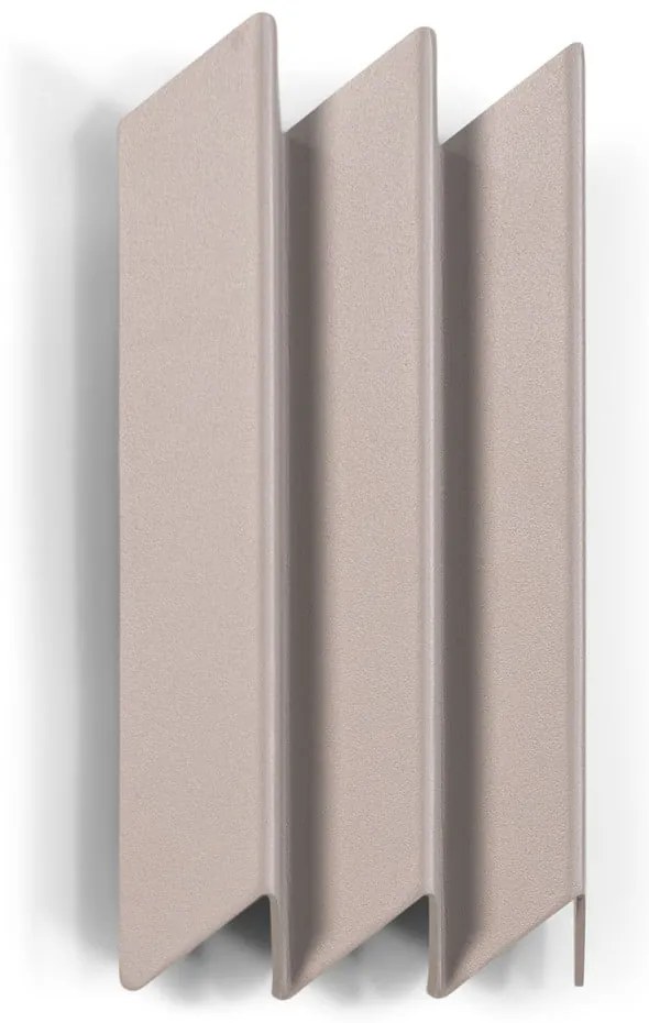 Szürkésbarna fém fali fogas polccal 13 cm Sensu – Spinder Design