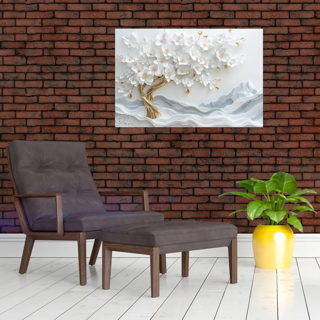 Kép – 3D elegáns életfa (90x60 cm)