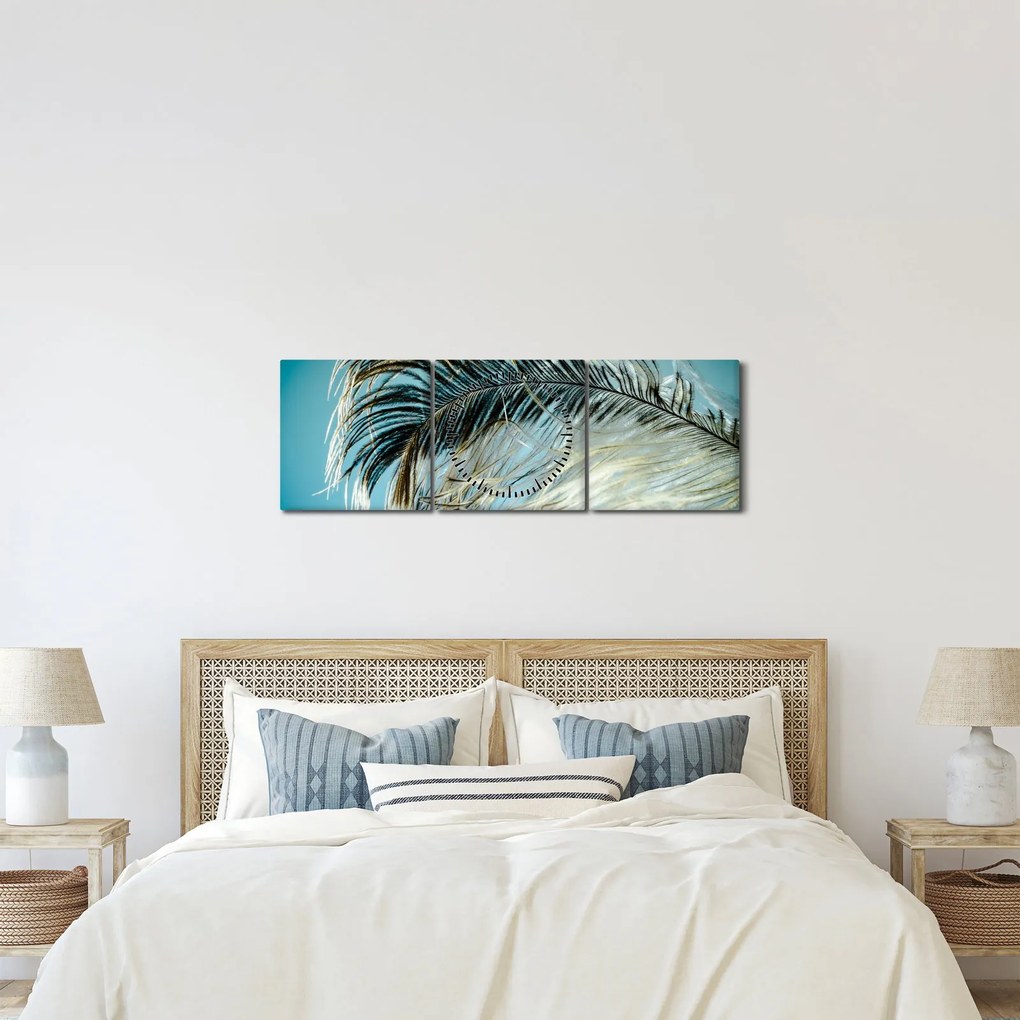 Tollas kép (órával) (90x30 cm)