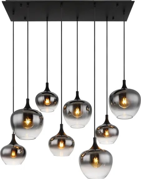 Globo 15548-8H - Kábelcsillár MAXY 8xE27/40W/230V fekete