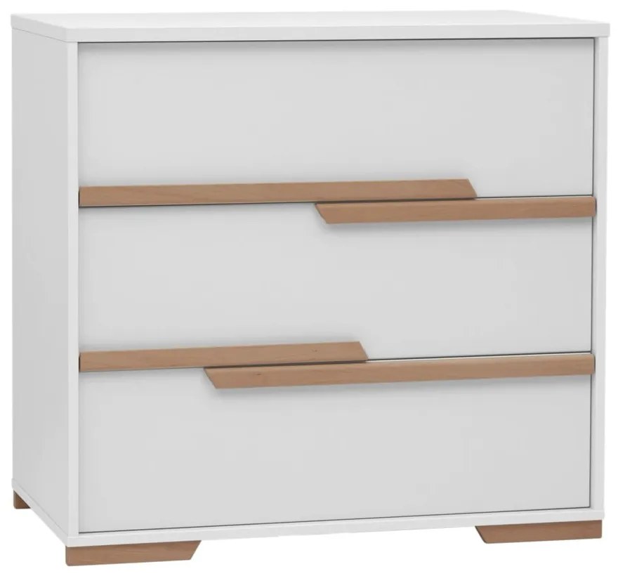 Snap fehér fiókos gyerek komód - Pinio