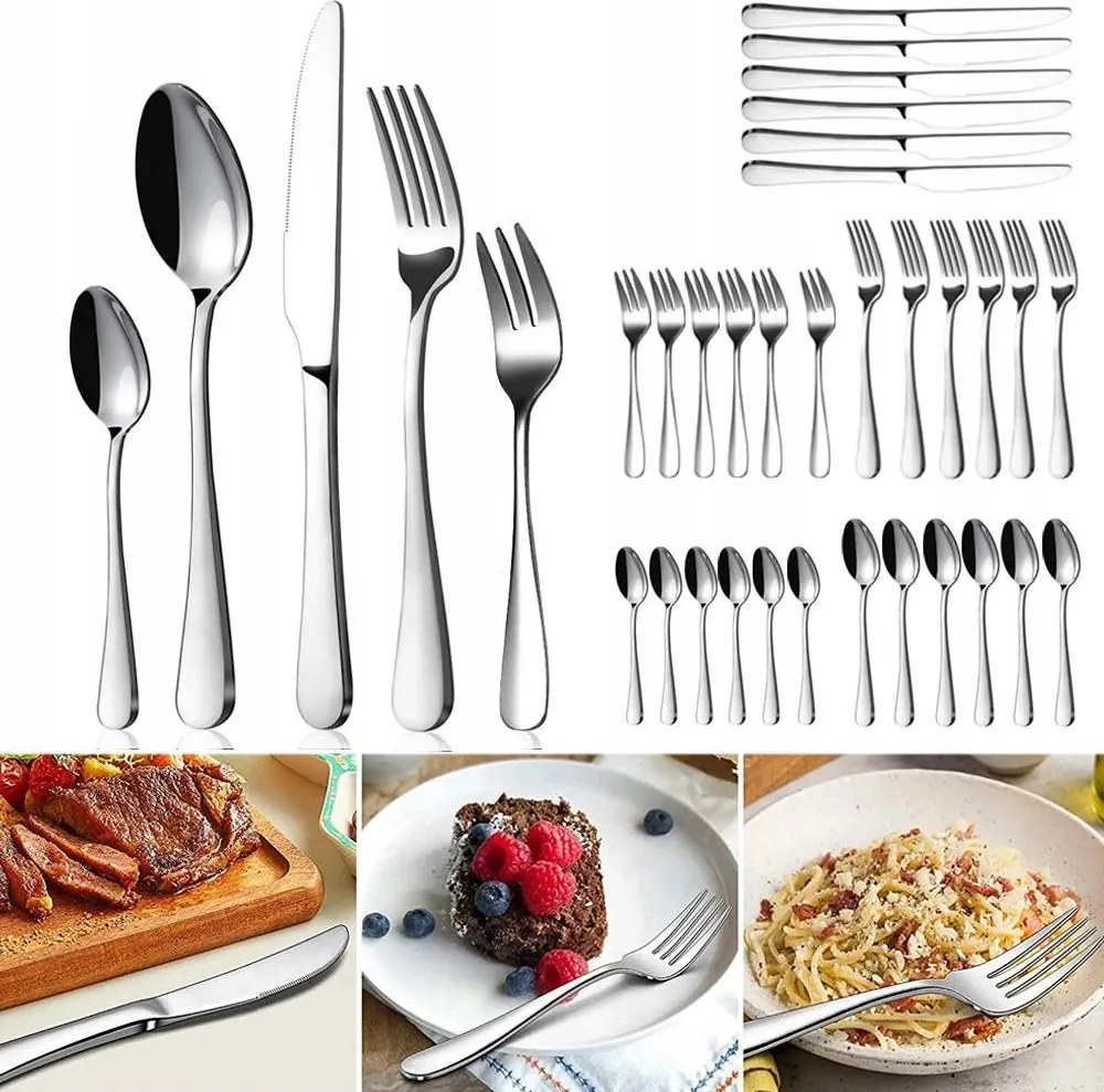 Evőeszköz Készlet 30 El 6 db-os evőeszköz szett doboz