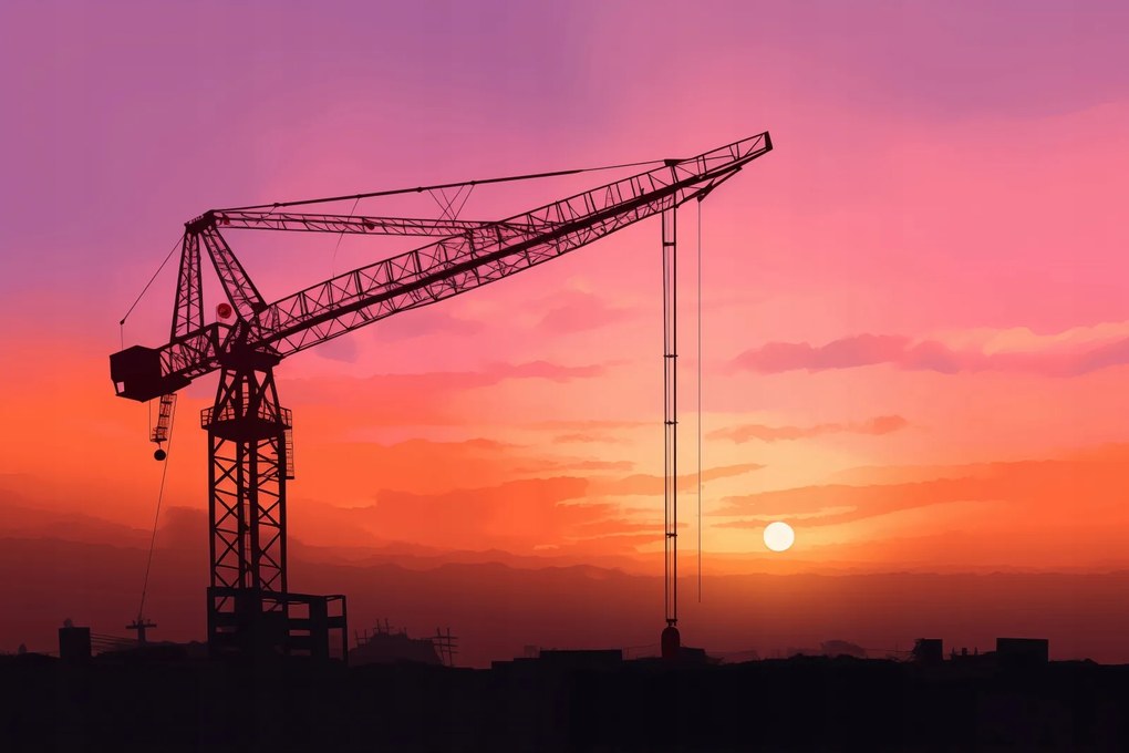 Poszter 91,5x61cm Esti hangulat az épületben