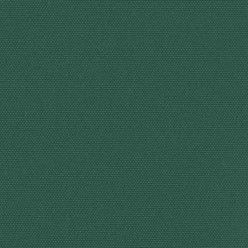 Sötétzöld behúzható oldalsó napellenző 200 x 500 cm