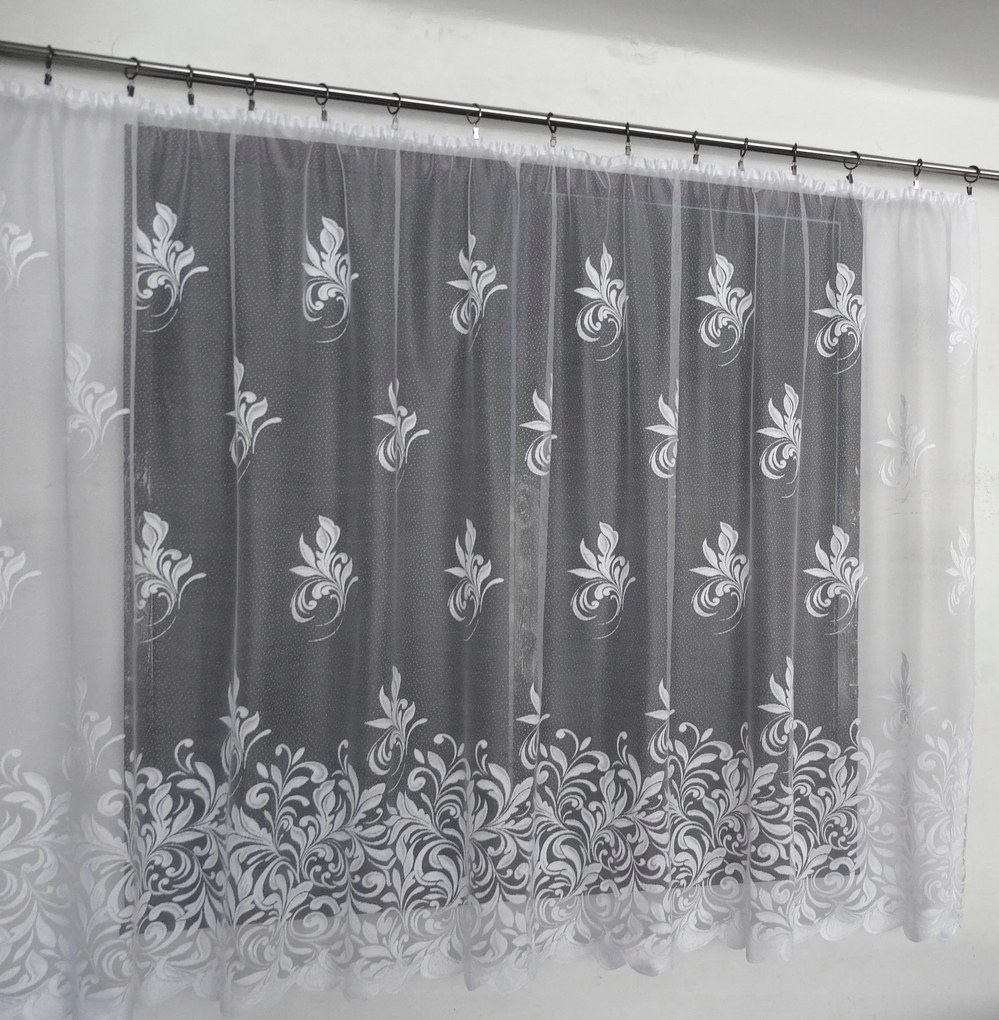 Mg Függöny 65/100 Fehér 400x160cm szalaggal lengyel M