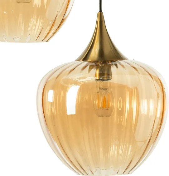 ONLI - ELIDE kábeles függőlámpa 3xE27/15W/230V fekete/réz