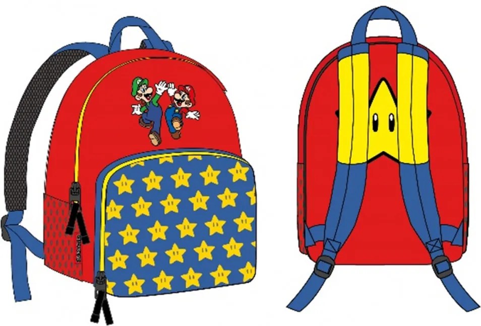 Super Mario Red hátizsák, táska 28 cm