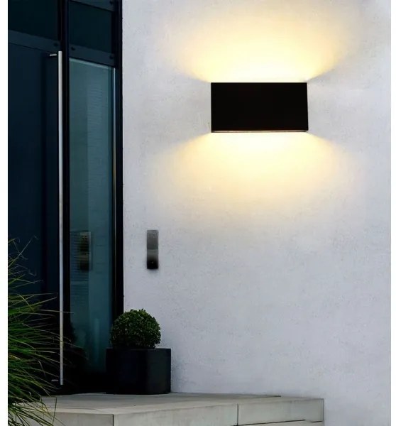 Top Light - LED Kültéri fali lámpa LED/12W/230V IP65 fekete