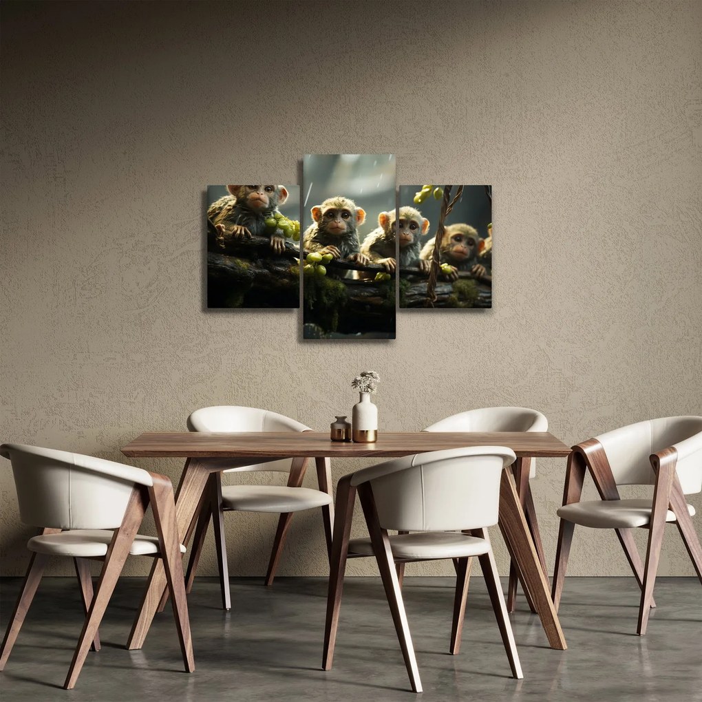 Kép - Majmok (90x60 cm)