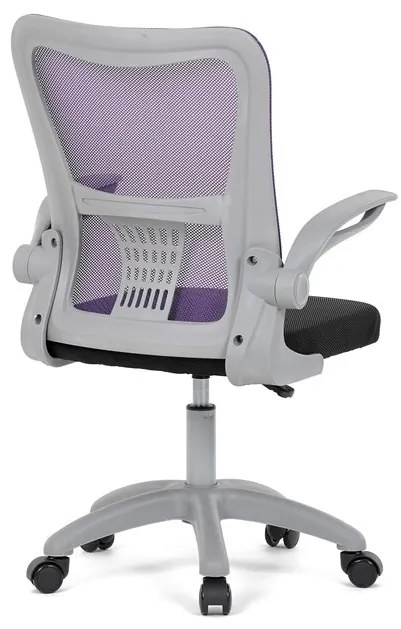 Gyerek forgószék lila hálós háttámlával. KA-K2008 PUR