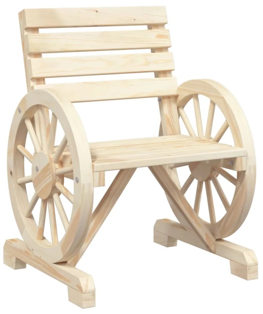 vidaXL 2 db tömör fenyőfa kerti szék 58 x 58 x 78,5 cm