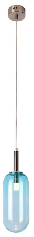 Kék LED függőlámpa üveg búrával ø 13 cm Fiuggi – Candellux Lighting