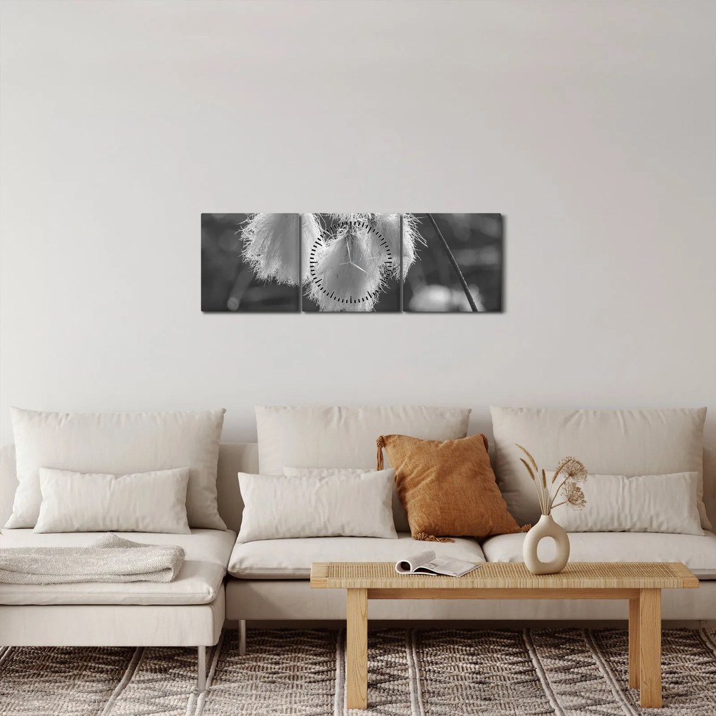 Kép - Cottongrass (órával) (90x30 cm)