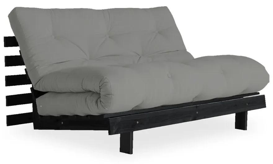 Roots Black/Grey szürke kinyitható kanapé - Karup Design