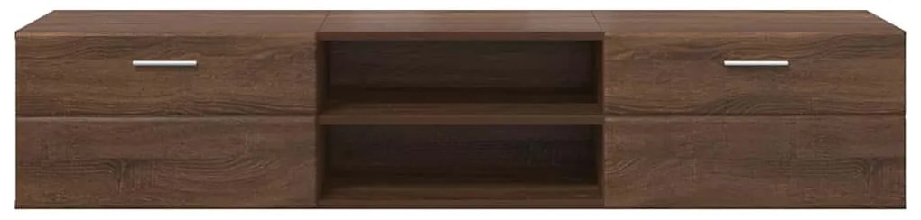 TV szekrény fiókkal barna tölgy 150 x 39 x 30 cm Faanyag