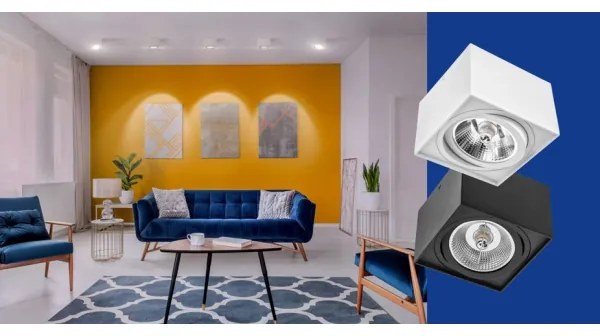 Spotlámpa CHLOE AR111 1xGU10/50W/230V szögletes fehér