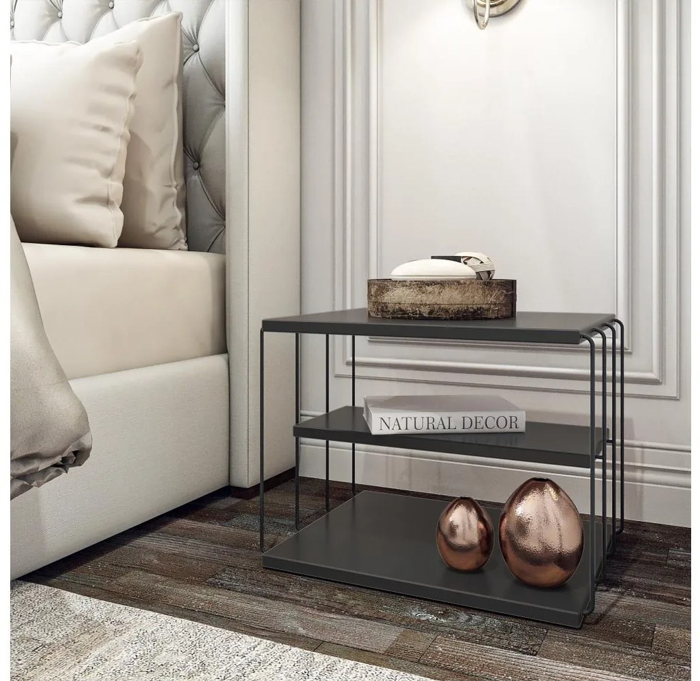 Kisasztal LIFON 40x50 cm antracit