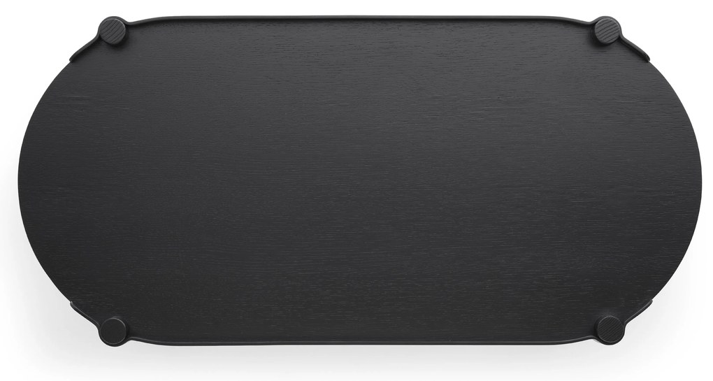 Fa asztal 50x105cm, fekete tölgy - COOEE