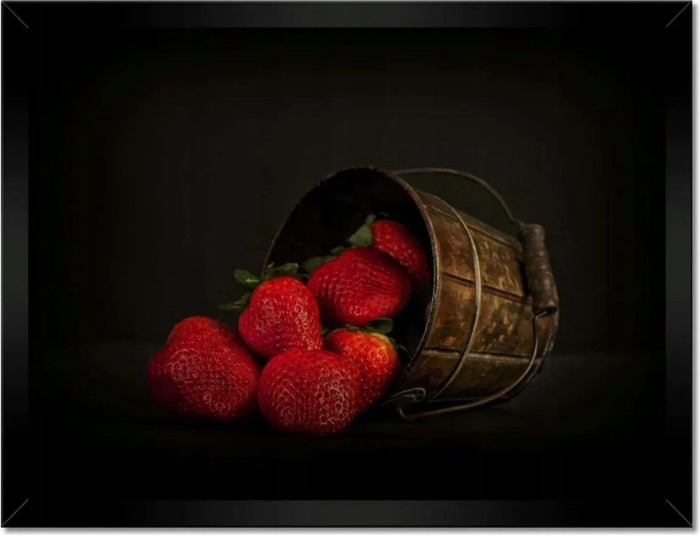 Poszterek keretben 40x30 Természetes eper